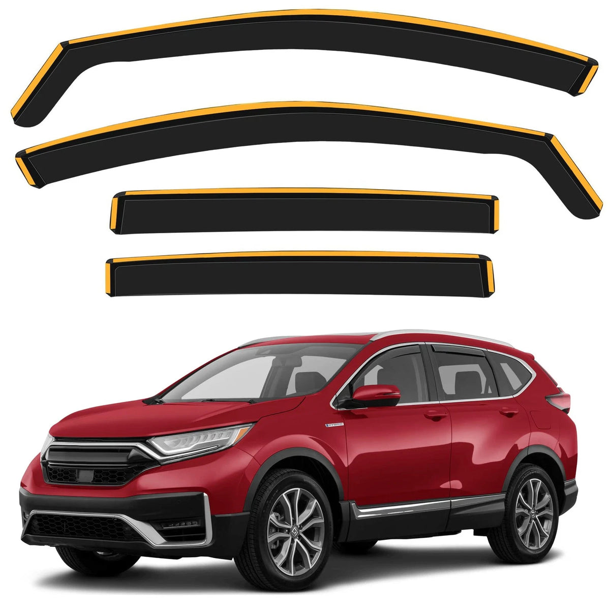 Shatterproof Rain Guards for Honda CRV (2017–2022)