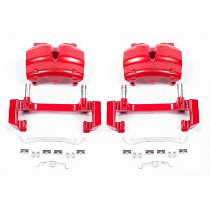 2X Powerstop Brake Calipers Set Front for Lincoln Navigator Ford (2002–2006) S4828