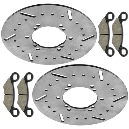 2 Front Brake Disc Rotors W/ Pads for Polaris Magnum 425 (1995–1998) DS112AA2006