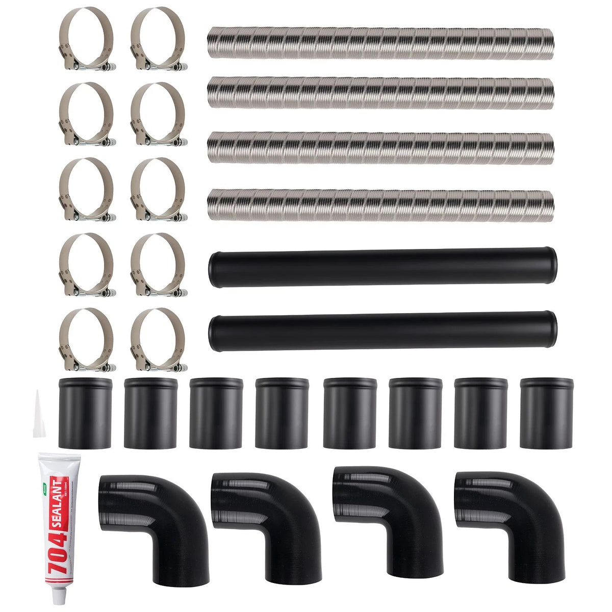 Aluminum Intercooler Pipe for Universal 2.5 Inch Flexible Stainless Steel