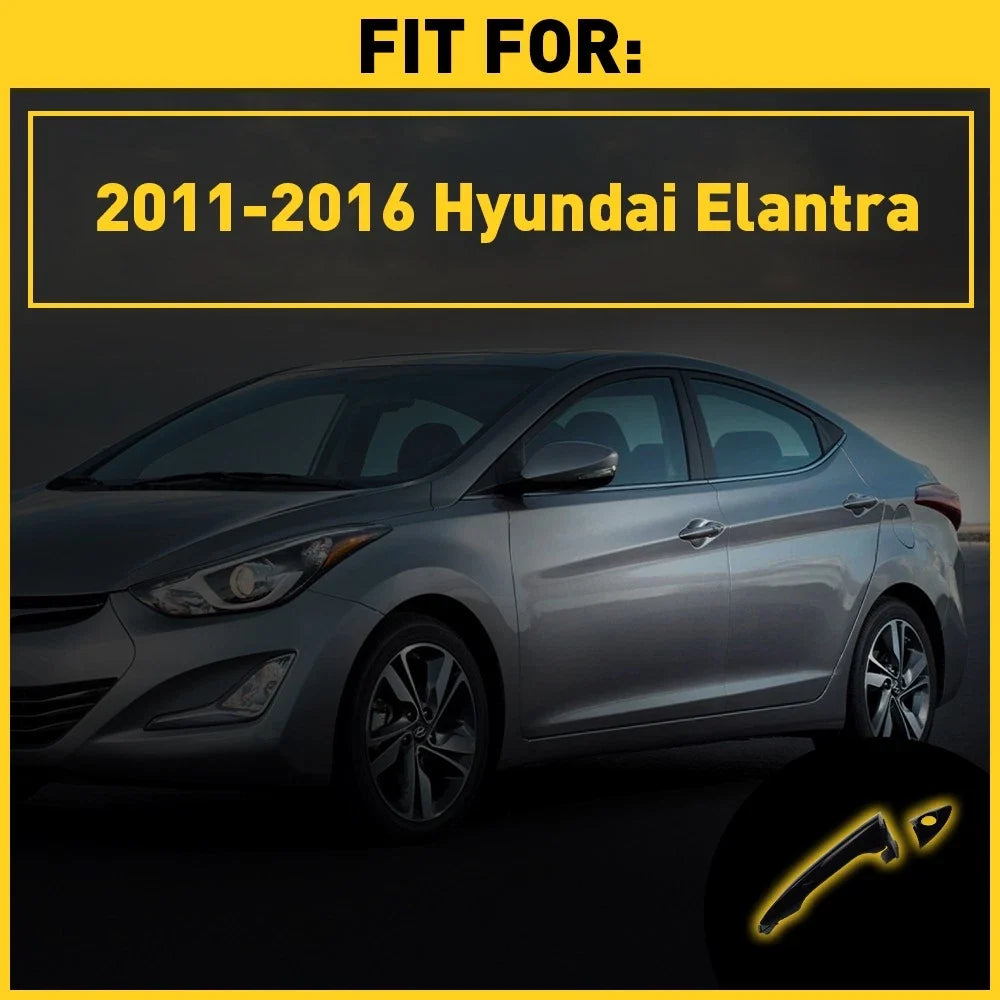 Exterior Door Handle for Hyundai Elantra (2011–2016) Front Left Black