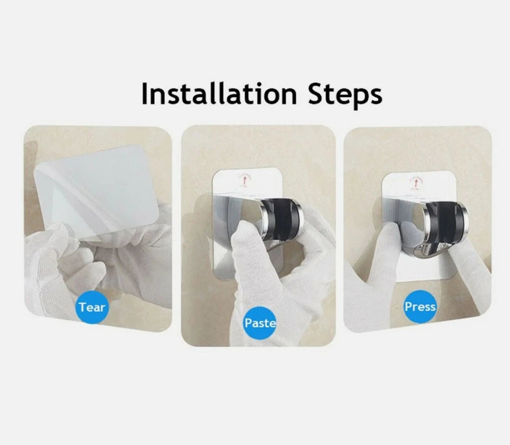 2X Adjustable Shower Head Holder for Wall Mount (USA)