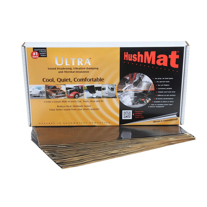 Hushmat Black Ultra Trunk Kit for - 12 Dampening Pads, 10300