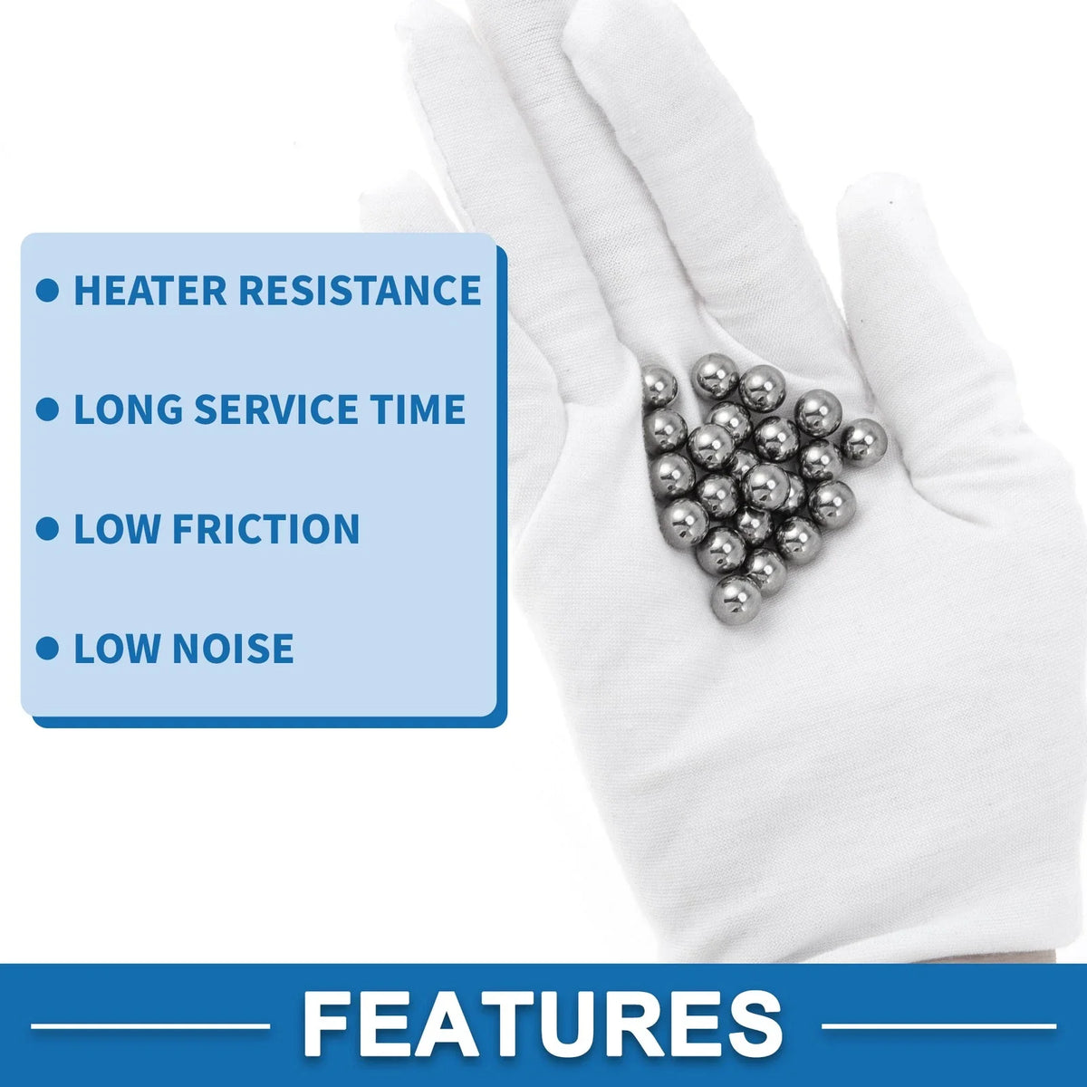 50 Pcs 8.0mm G100 Steel Ball Bearings for Various Applications