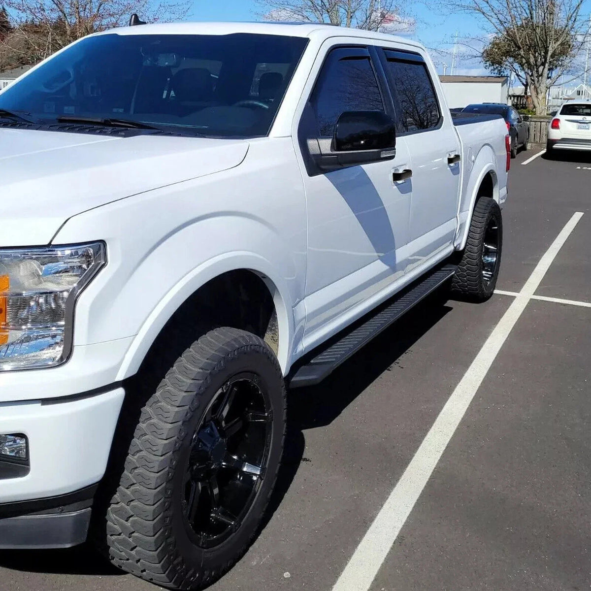 Gloss Black Top Half Mirror & Door Handle Covers for Ford F150 (2015–2020)