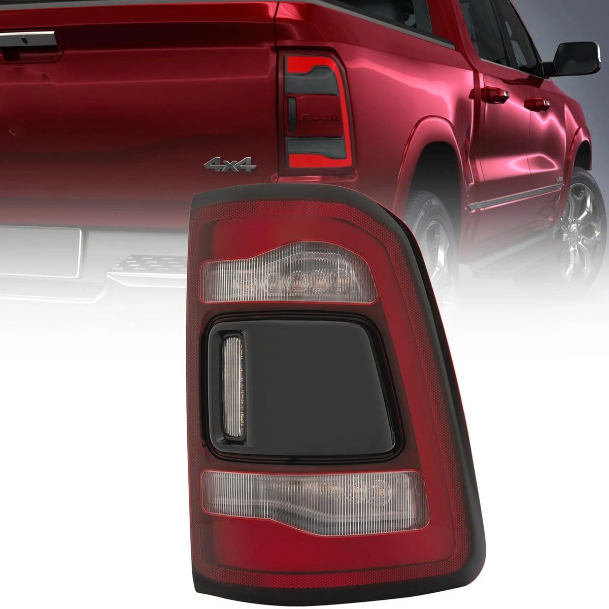 LED Tail Light for Ram 1500 (2019–2022) - Right Side, Part Numbers: 68262532AE, 68262532AF, 68262532AG, 68262532AH, 68262532AB, 68262532AC