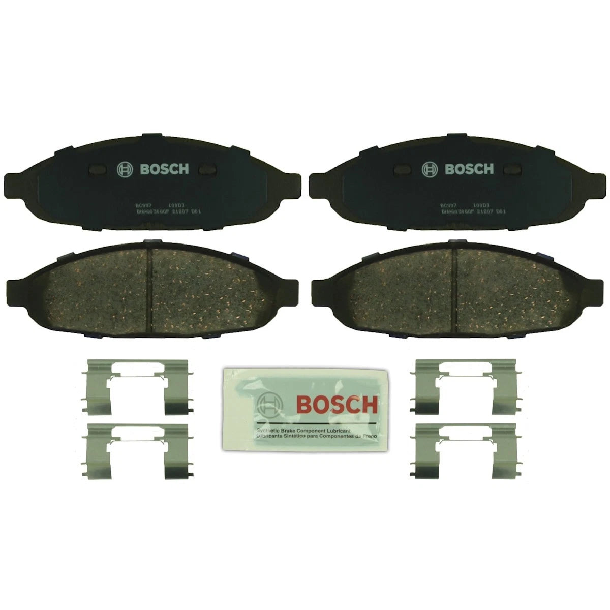 2X BC997 Brake Pad Set Front for Chrysler Pacifica (2004–2008)