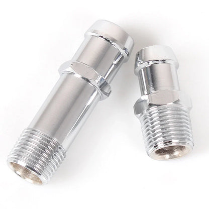 Heater Hose Fittings for Water Pump & Intake (Chromed Steel) #9514/9515