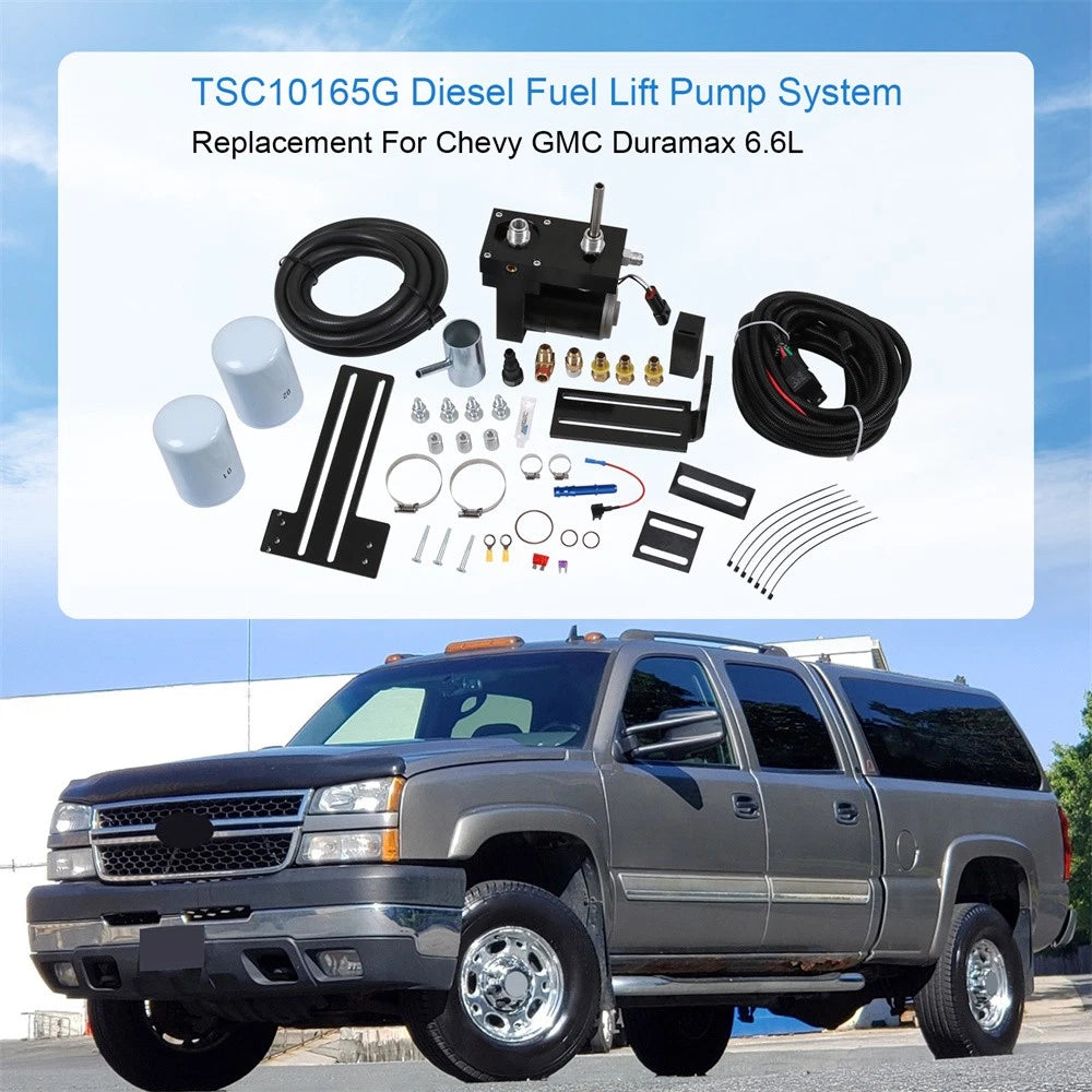 Diesel Fuel Lift Pump System TSC10100G for Chevy GMC Duramax V8 (2001–2010)