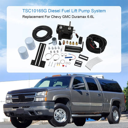 Diesel Fuel Lift Pump System TSC10100G for Chevy GMC Duramax V8 (2001–2010)