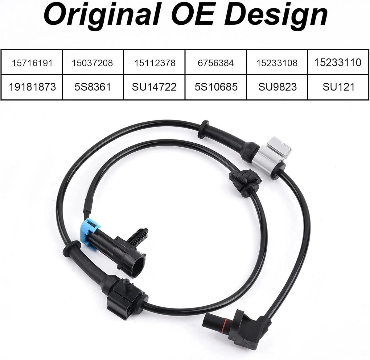 2X ABS Speed Sensor Cable Harness for GMC Chevrolet
