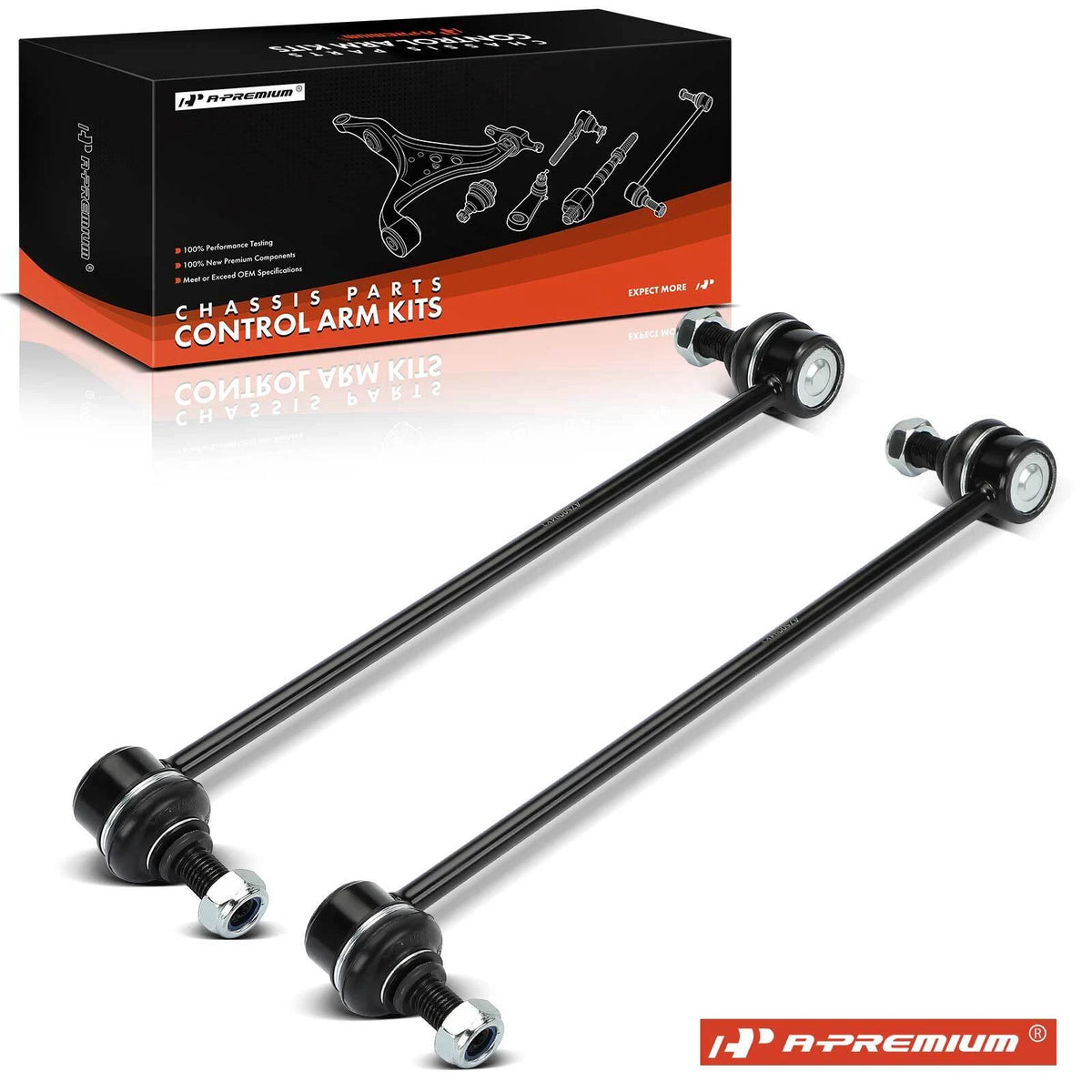 2X Front Sway Bar Link for Nissan Altima Murano Pathfinder (546683JA0B, 546183JA0B, K750282, K750283)
