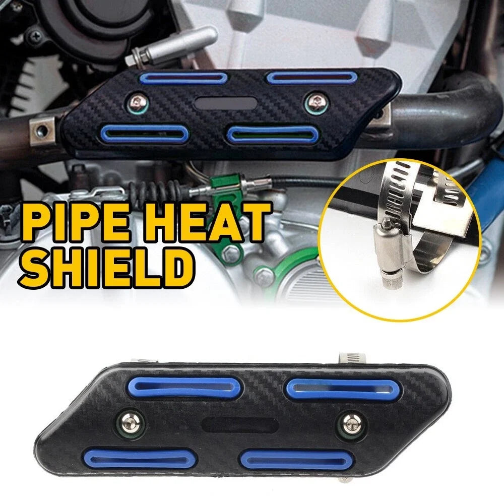 Carbon Fiber Heat Shield Protector for KTM, Suzuki, Honda (Universal)