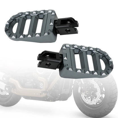 Front Footrests Foot Pegs for Harley Sportster S, Low Rider, Fat Bob, Softail Slim