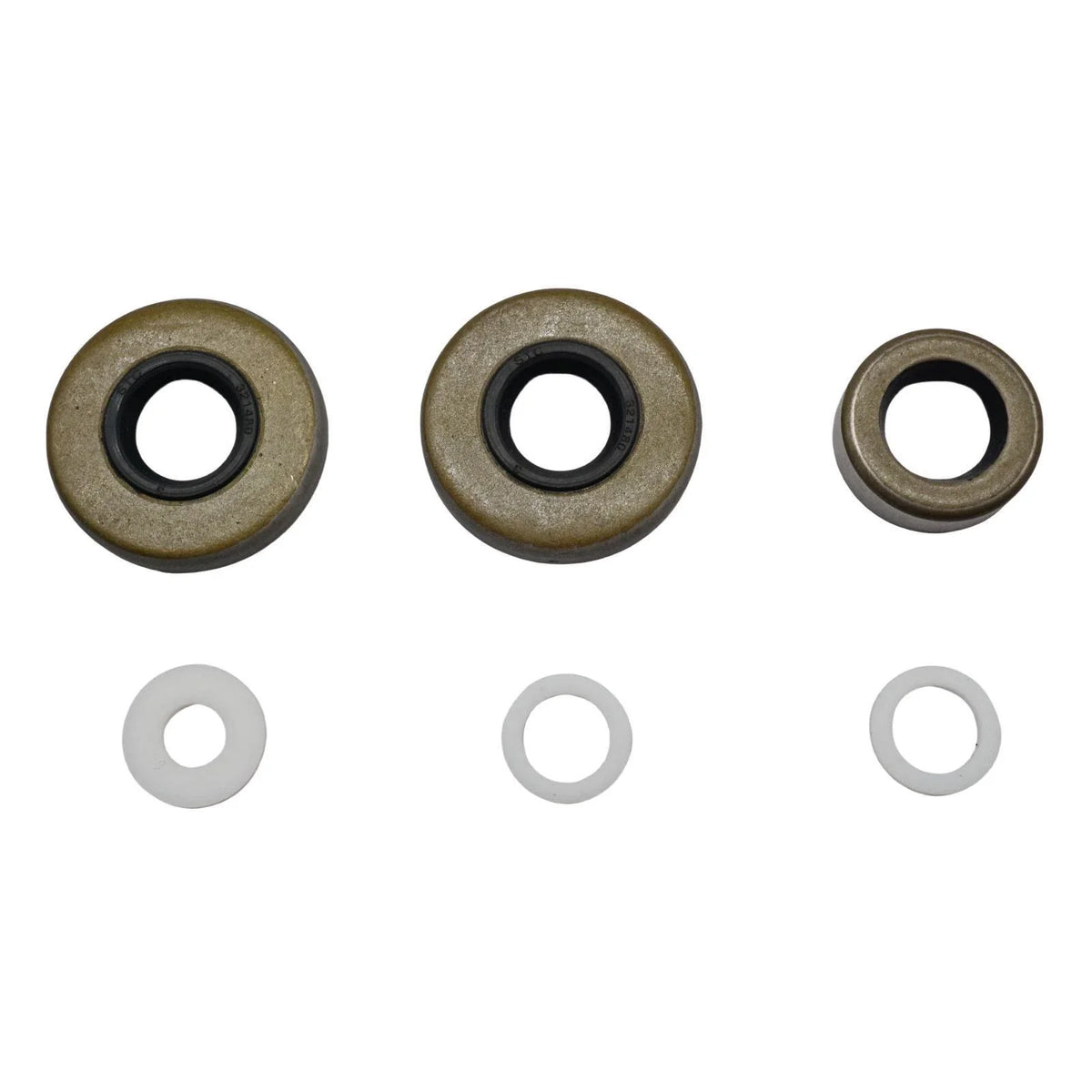 Lower Gearcase Seal Kit with Drain Screws for Johnson Evinrude 9.9 15 HP (Fits 396350)