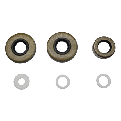 Lower Gearcase Seal Kit with Drain Screws for Johnson Evinrude 9.9 15 HP (Fits 396350)