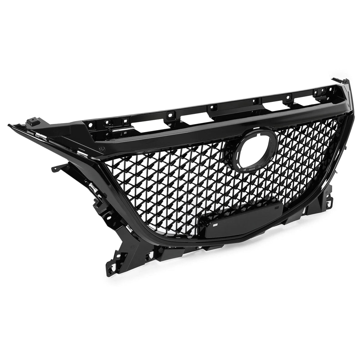 Front Grille Honeycomb Black for Mazda 3 Axela (2014–2016) Sedan & Hatchback