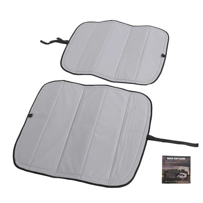 Set of 2 Insulated Blackout Rear Door Window Covers for Ford Transit (2015–2022) BCK86108K