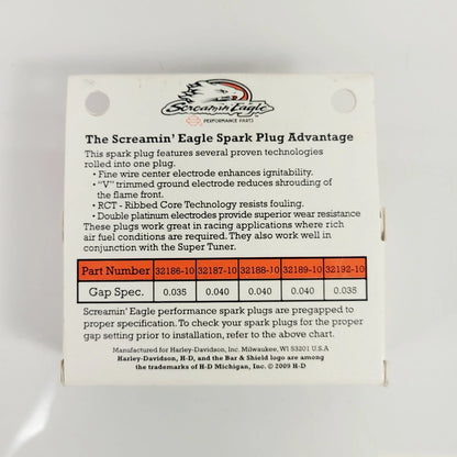 Set of 2 Spark Plugs for Harley-Davidson Twin Cam (1986–2025) 32192-10