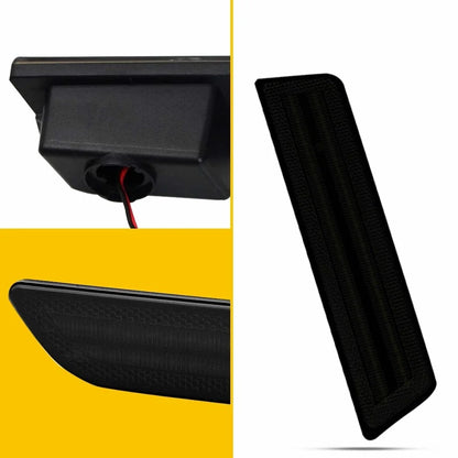 Set of 2 Smoked Red Rear Bumper Side Marker Lights for Dodge Challenger (2008–2014)