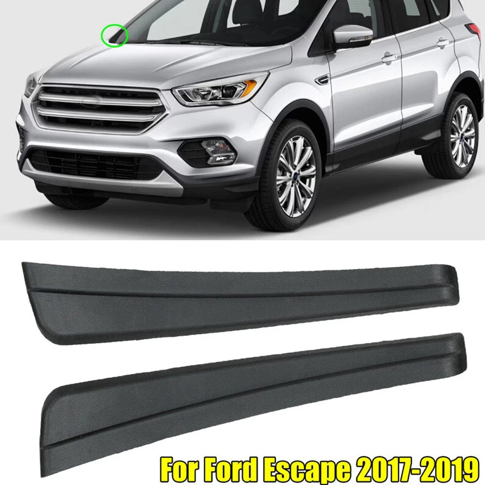 2X Front Windshield Outer Trim Pillar Molding for Ford Escape (2017–2019)