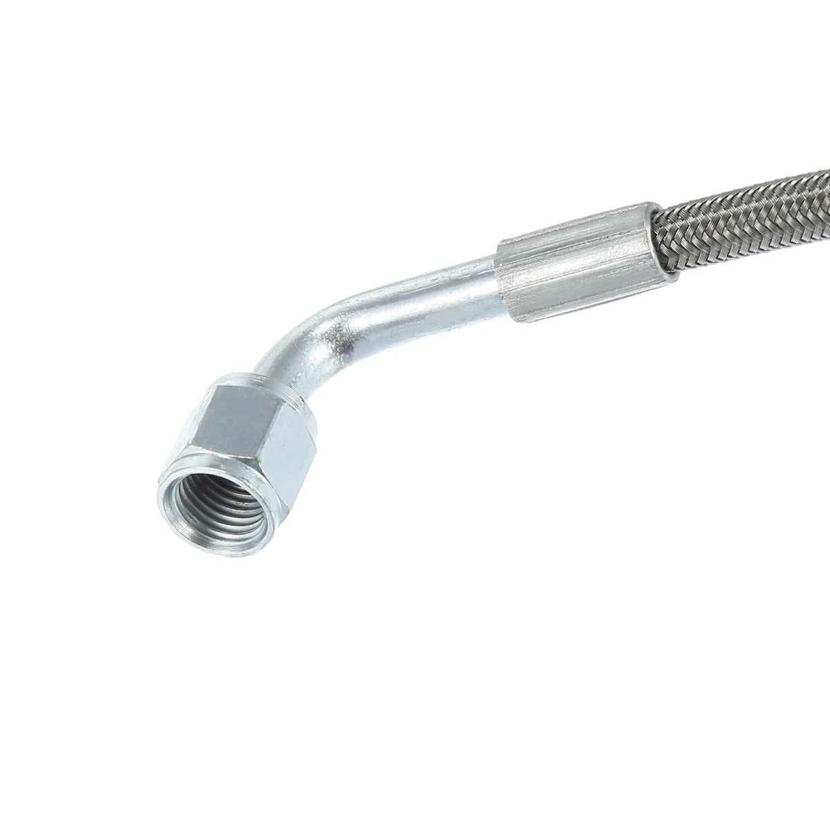 2X 12" Stainless Braided TFE Brake Line for Universal Applications