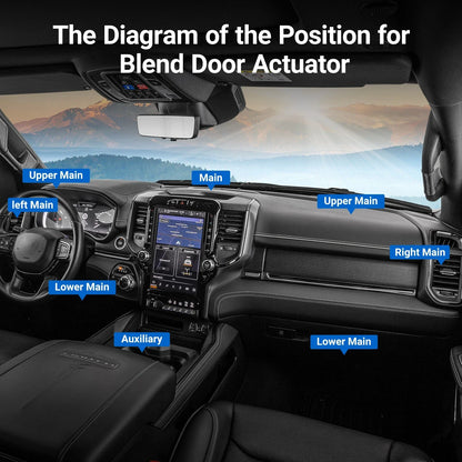 Temperature Blend Door Actuator for Chevrolet Lumina (1990–1992) 604-107