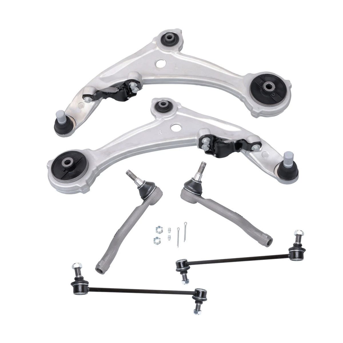 Set of 6 Suspension Kit Lower Control Arms Sway Bar Tie Rod for Nissan Altima (2007–2013) BCK65648K