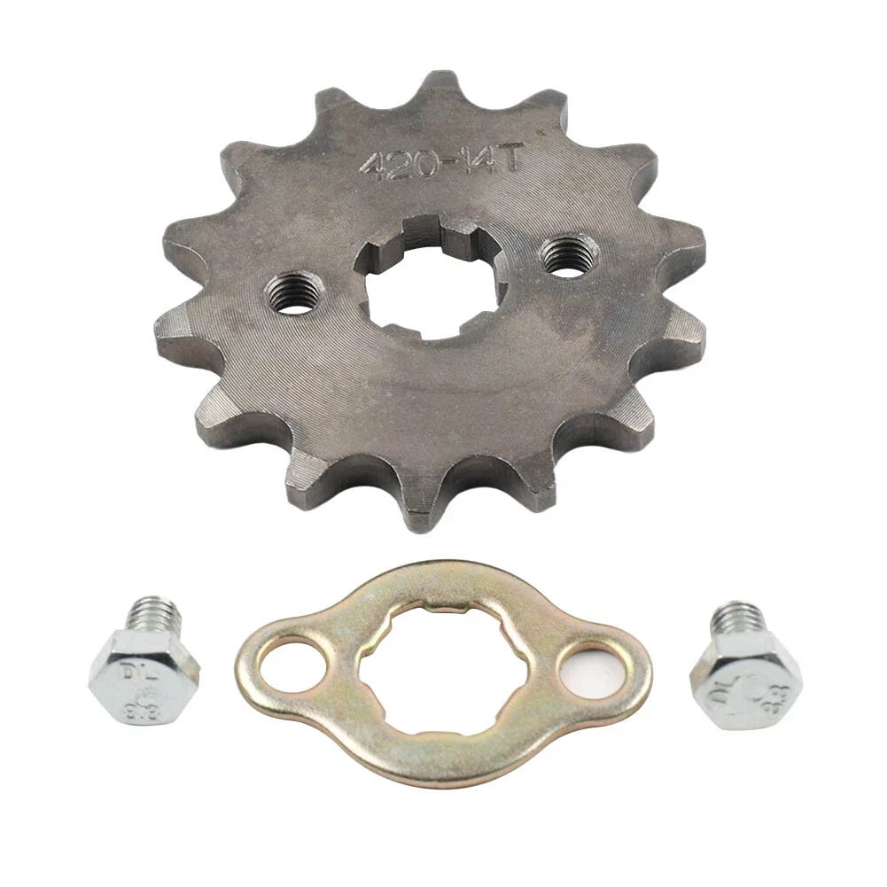 14T Front Sprocket for 50 70 90 125 140cc ATV Pit Dirt Bike (420 Chain)