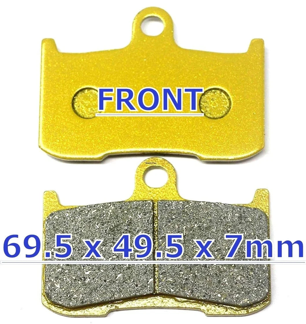 Set of 2 MC Front Rear Brake Pads for Kawasaki Z800 ZR800E (2013–2016)