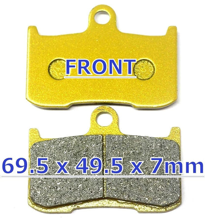Set of 2 MC Front Rear Brake Pads for Kawasaki Z800 ZR800E (2013–2016)