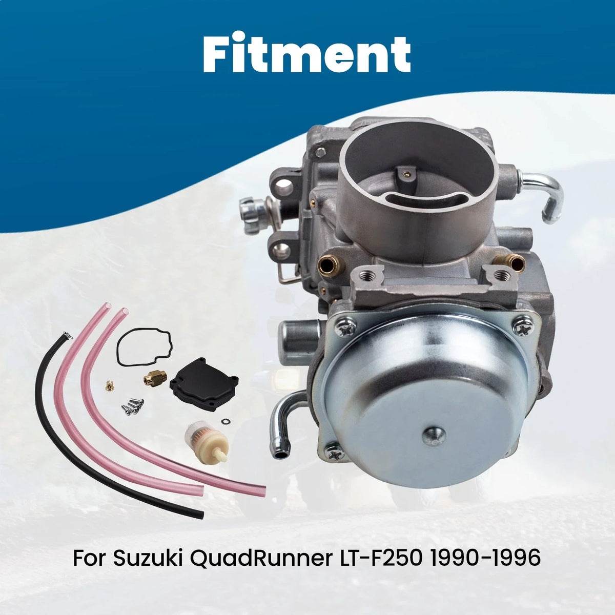 Carburetor for Suzuki Quadrunner 250 LT-4WD LT-F250F LT-F4WD LTF250 (1990–1999)
