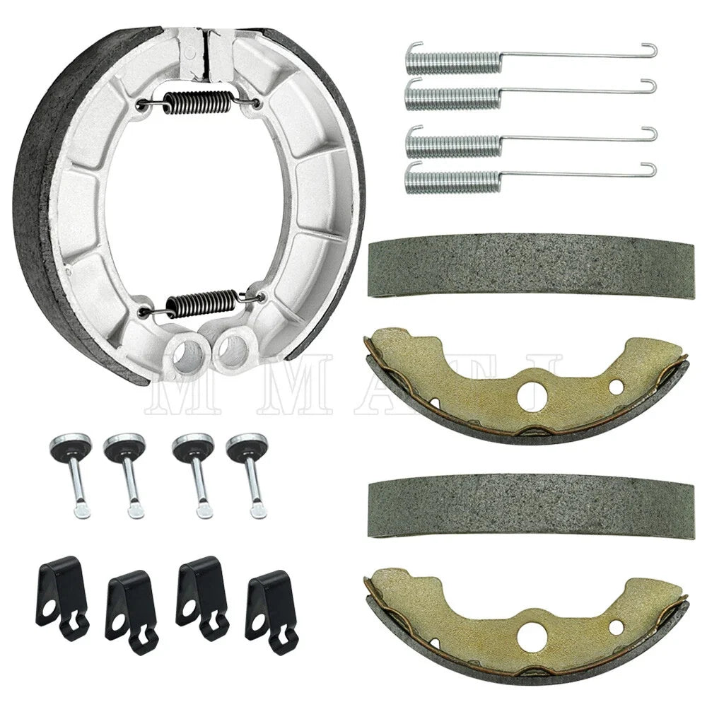 Front Rear Brake Shoes W/Pin Kits for Honda Rubicon 500 TRX500FA/FGA (2001–2004)