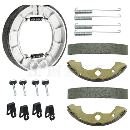 Front Rear Brake Shoes W/Pin Kits for Honda Rubicon 500 TRX500FA/FGA (2001–2004)