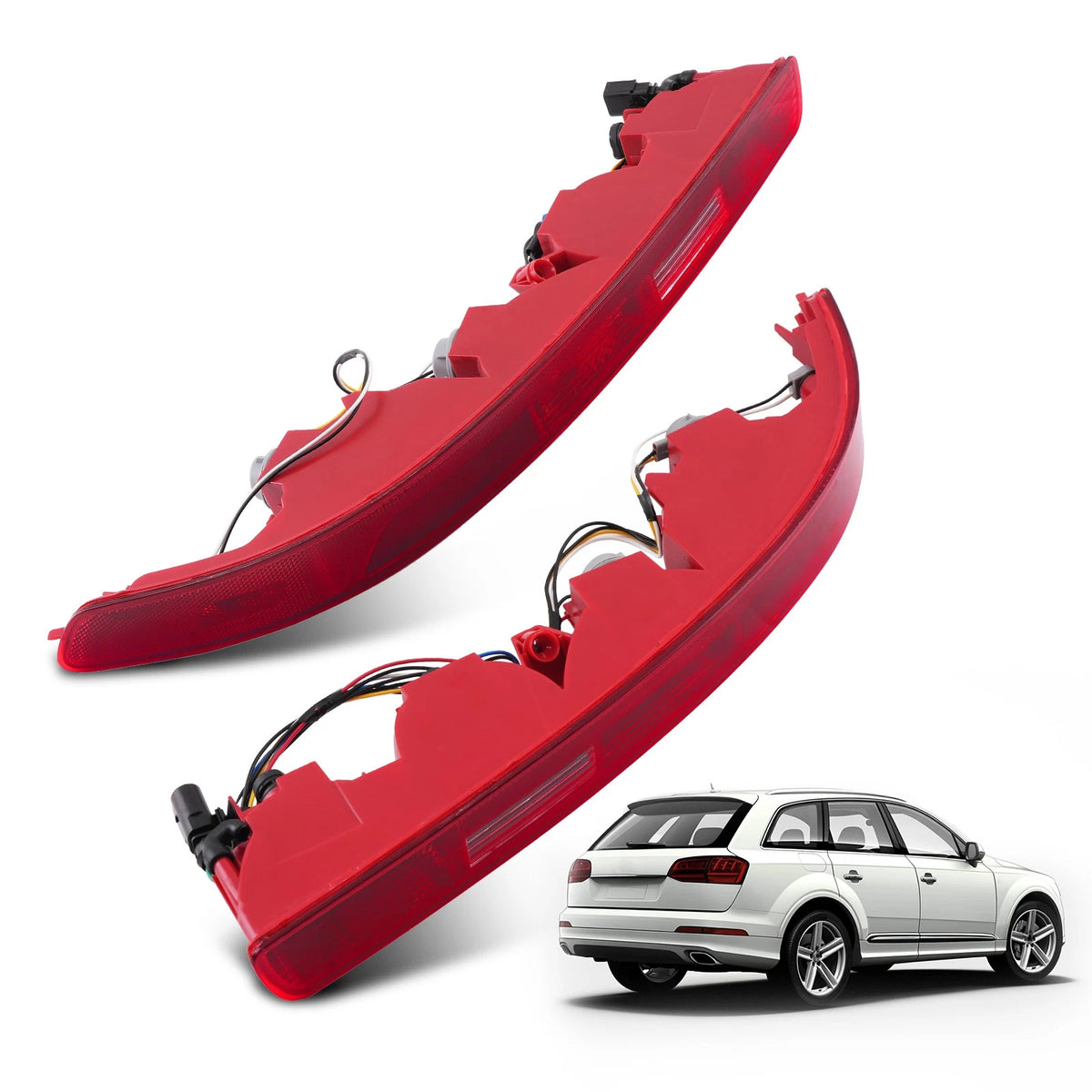 Pair Rear Bumper Light for Audi Q7 (2006–2015) 4B8ATO, 4L0945096A, 4L0945095A
