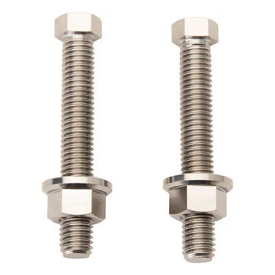 Set of 2 Tusk Titanium Axle Adjuster Bolts TTAB-1 for Honda CR-CRF-R (2002–2025)