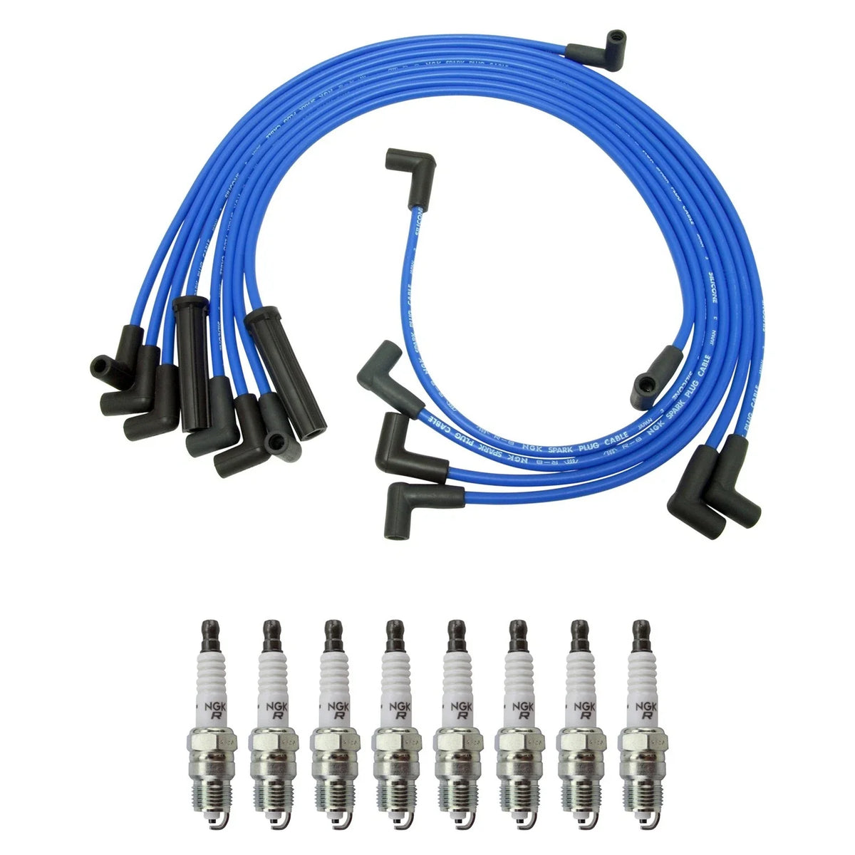 NGK 8mm Wire Set for Chevrolet Camaro C1500 K10 K20 V8 (Year Range)