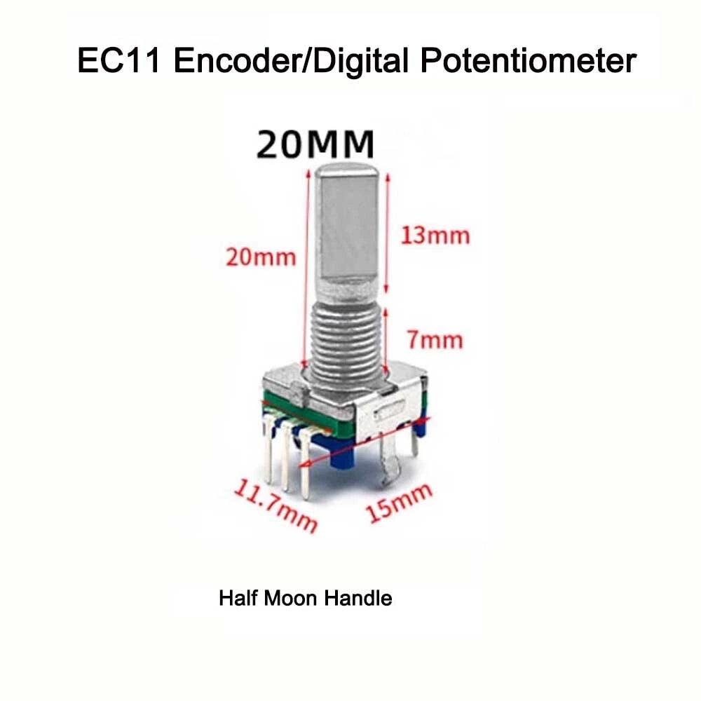 Rotary Encoder with Switch EC11 for Audio Applications (20mm)