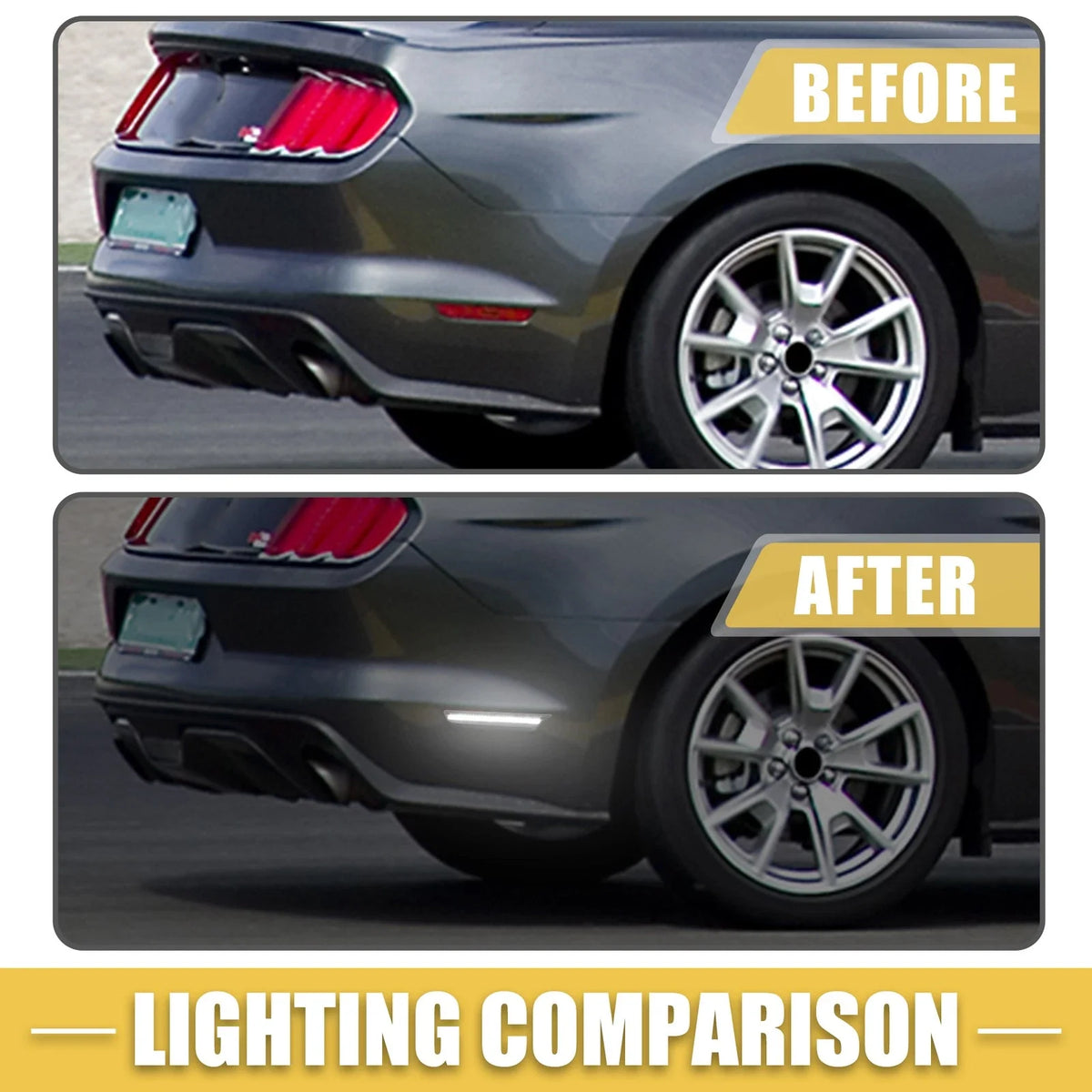 2X Rear LED Side Marker Light for Ford (2013–2014) FR3Z-15A201-A