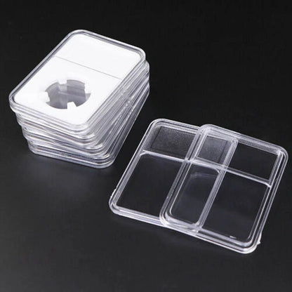 Set of 10 Coin Slab Holders for 1/10 Oz Gold Display Storage