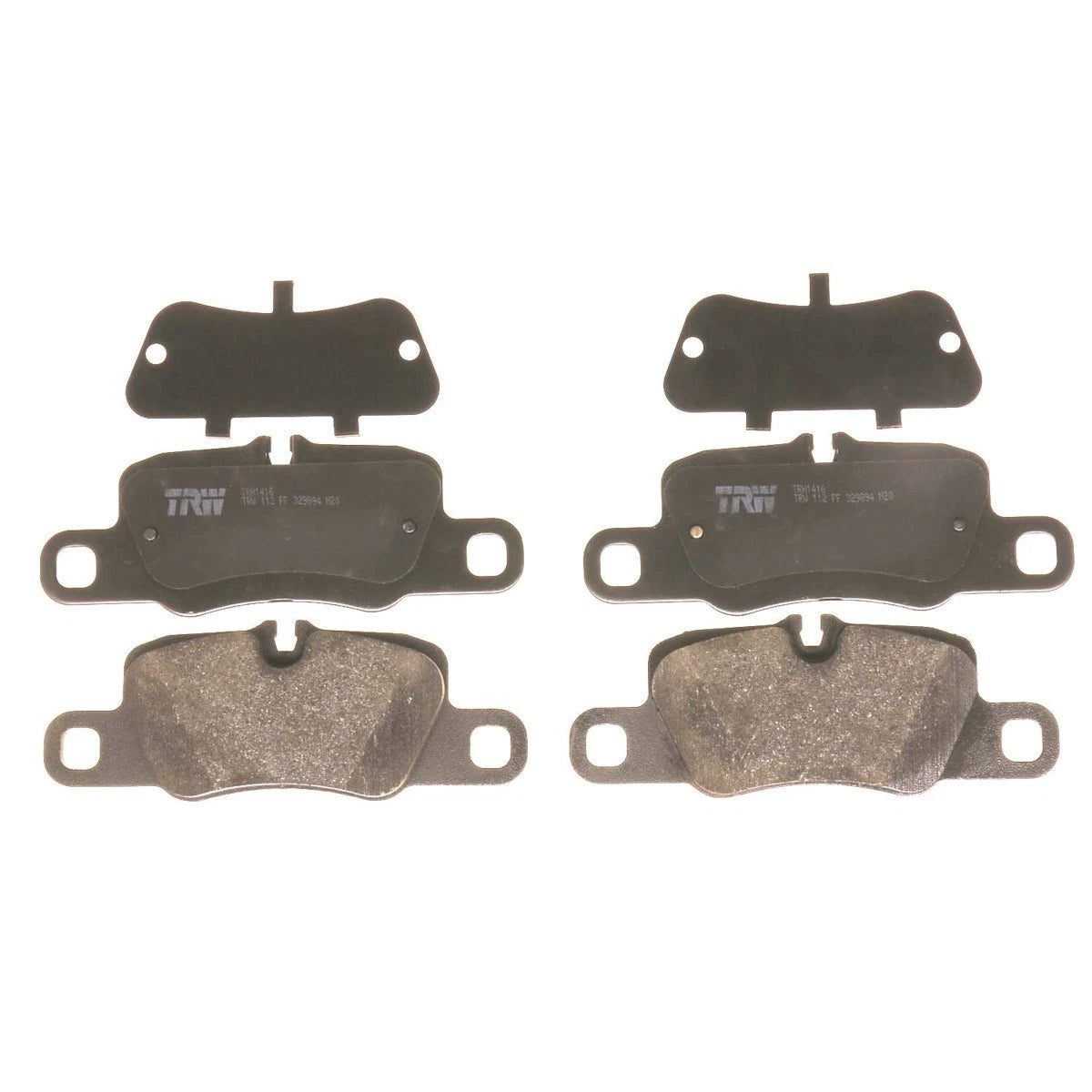 2X Brake Pad Set Rear for Porsche 911 Panamera (2010–2015) TRH1416