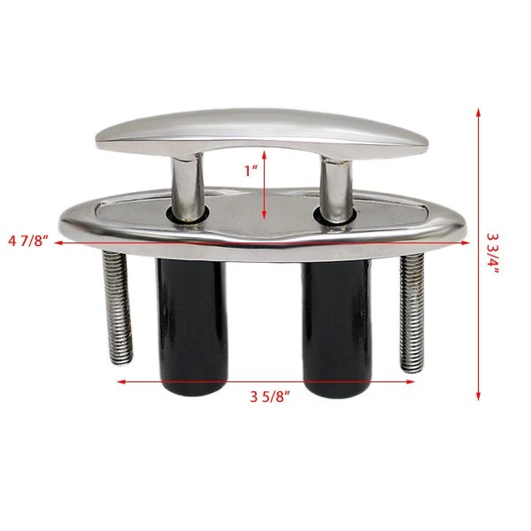 4' Sleek Base Stainless Pull Up Cleat for Gem Products (68500)