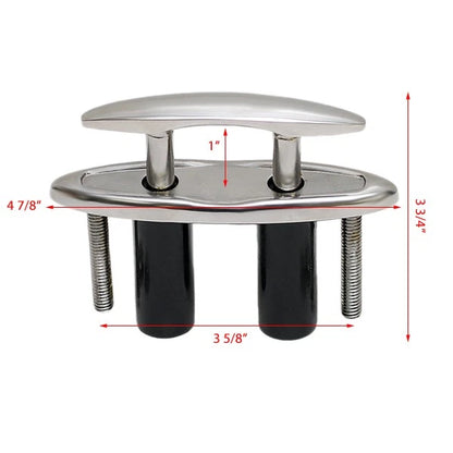 4' Sleek Base Stainless Pull Up Cleat for Gem Products (68500)