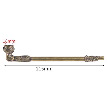 Brass Vintage Tobacco Smoking Pipe Cigarette Holder Handicraft Gift