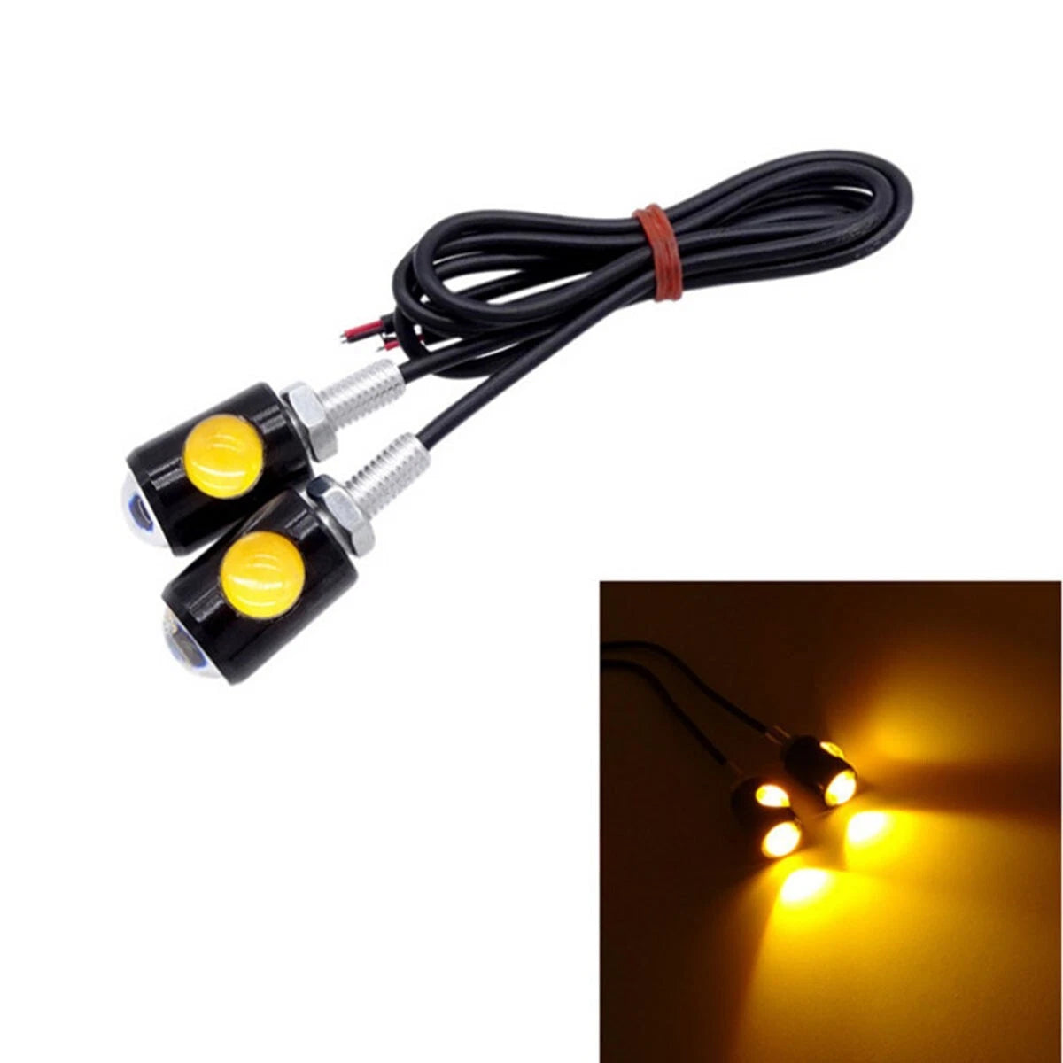 4X Mini LED Turn Signals for Universal Motorcycle