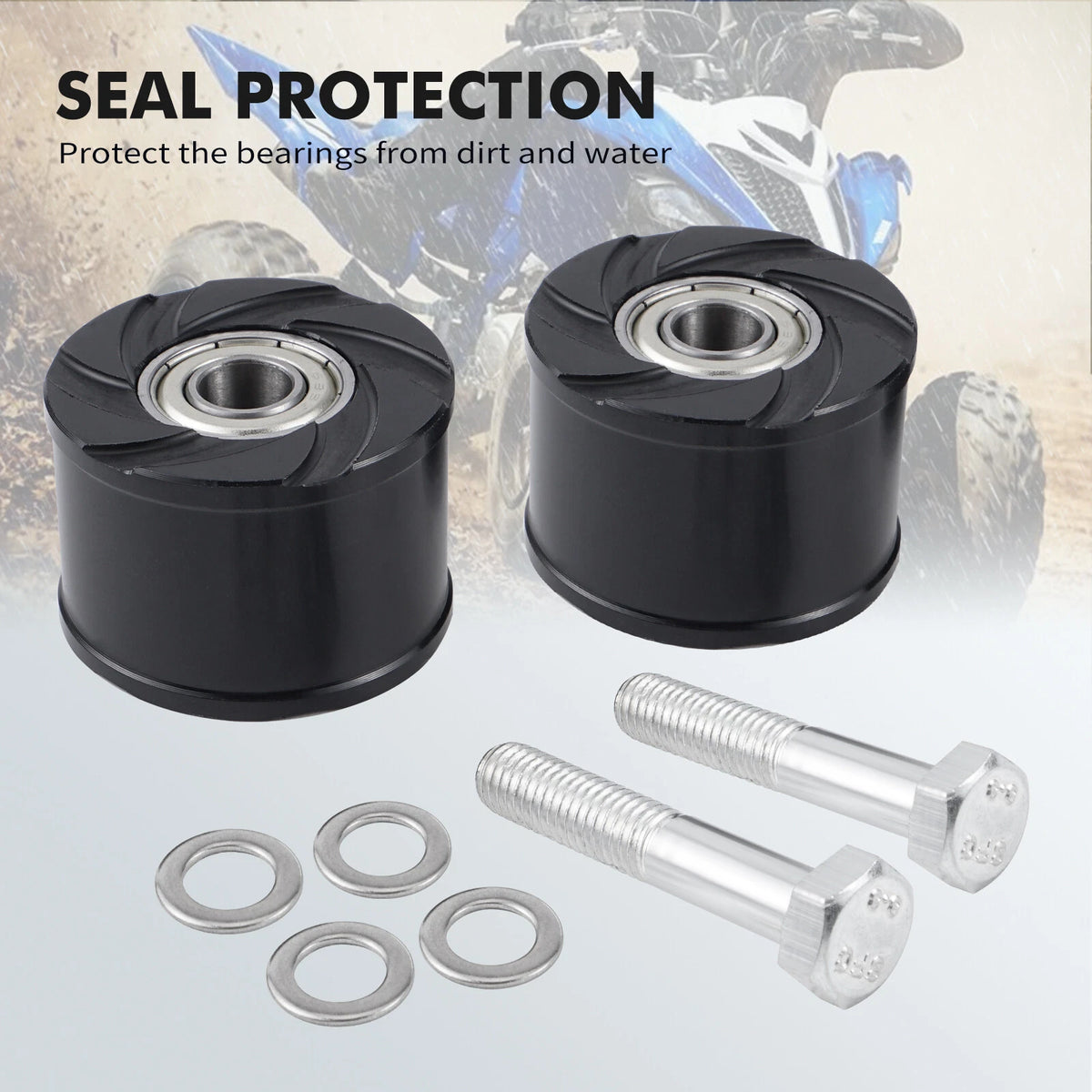 2X Lower Chain Roller with Bolt Washer for Yamaha Raptor 700 2015–2026
