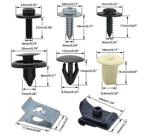 50Pcs Engine Splash Shield Clips for Toyota Lexus (379180197)