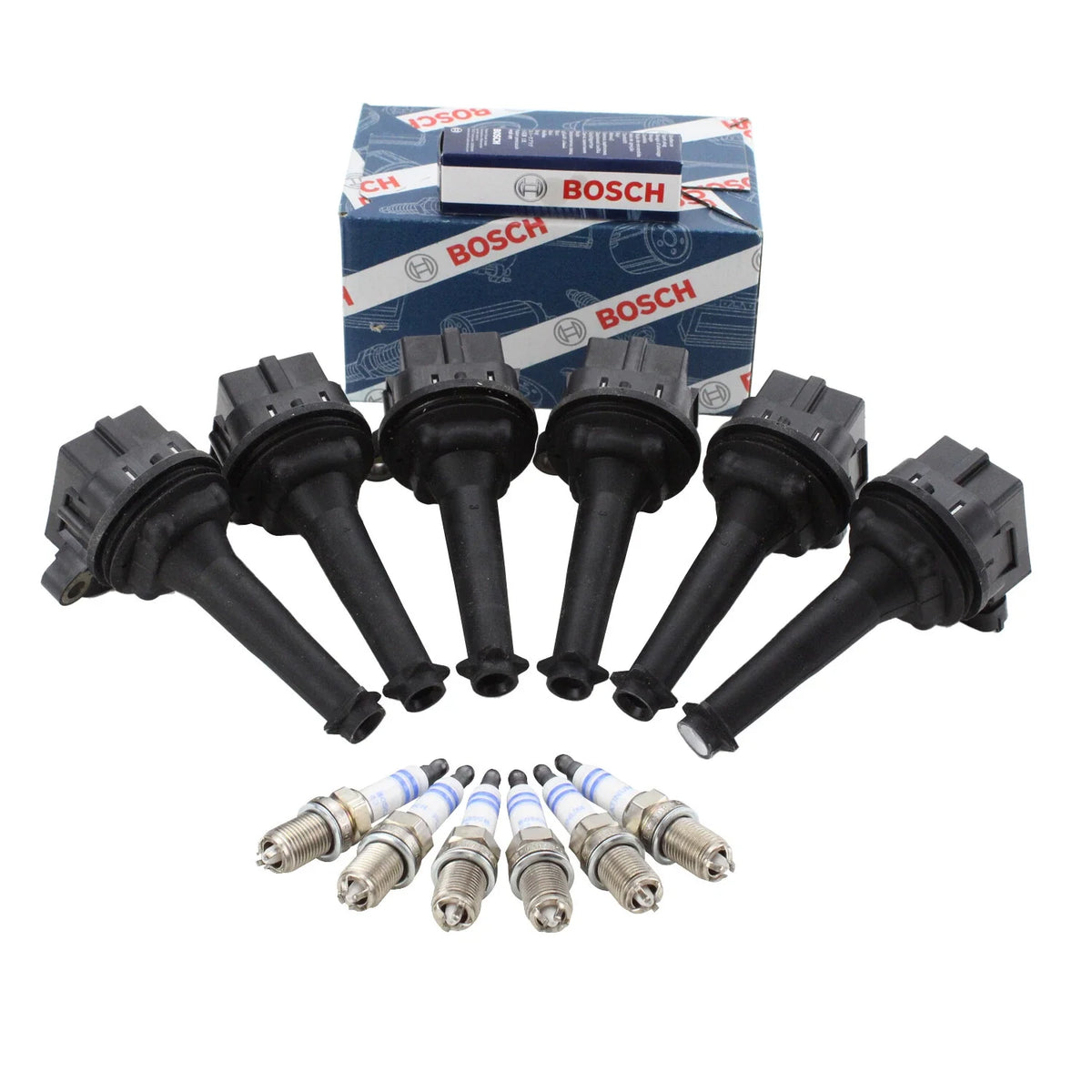 Set of 6 Ignition Coils & Platinum+4 Spark Plugs for BMW E46 E39, Toyota Camry, Jaguar XJ6