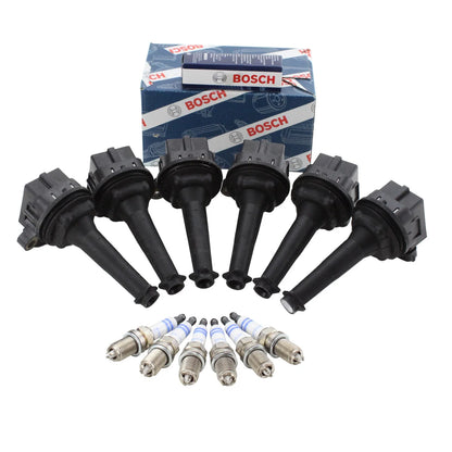 Set of 6 Ignition Coils & Platinum+4 Spark Plugs for BMW E46 E39, Toyota Camry, Jaguar XJ6