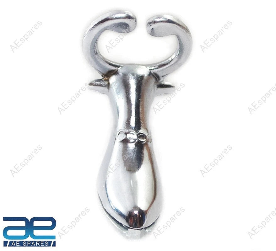 Alloy Bull Head Hood Ornament for Motorcycle Car Truck Tractor